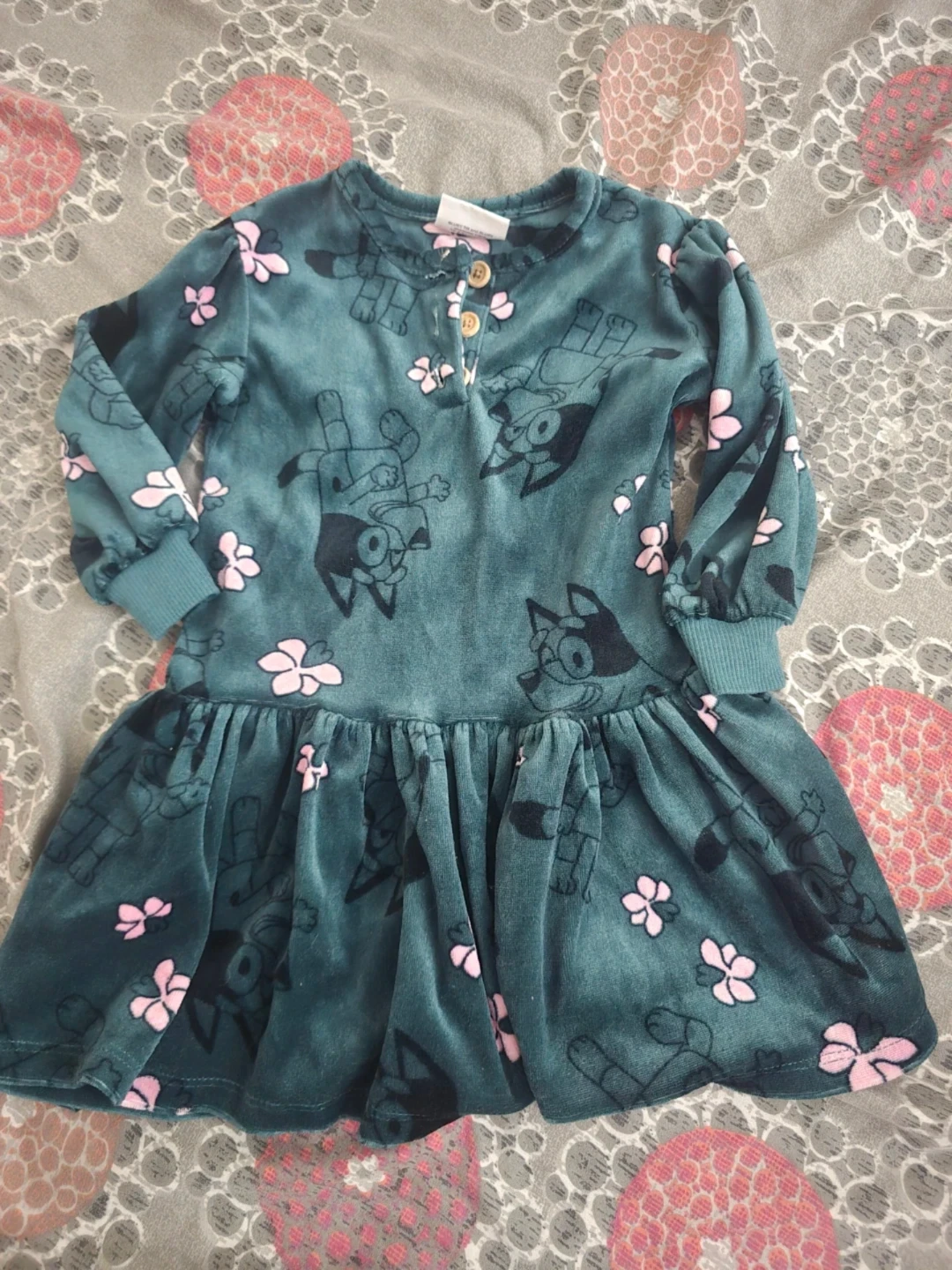 🏈 Bluey Toddler Dress Size 12M - photo 2