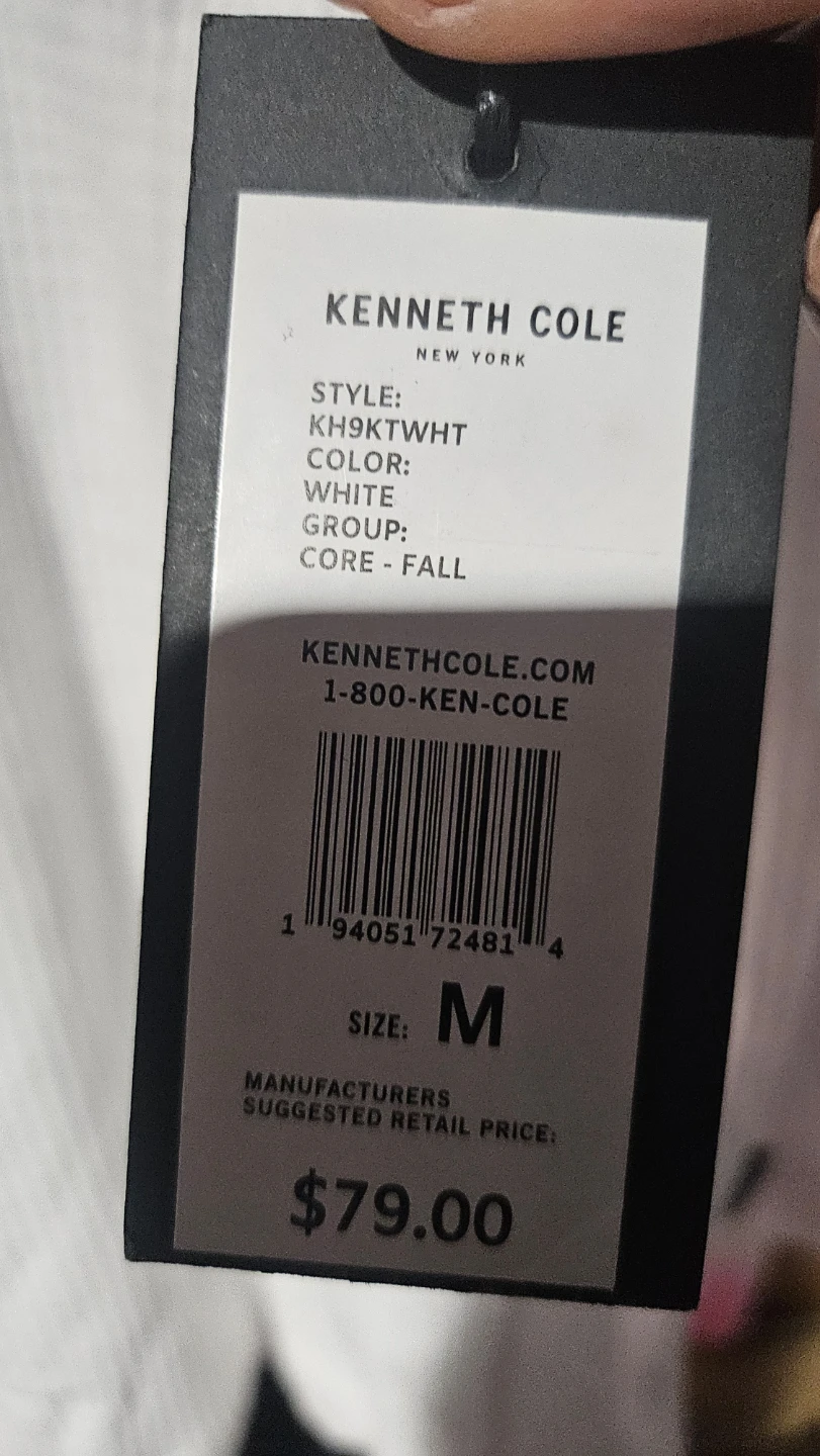 Kenneth Cole New York White Hooded Henley Size M - photo 3
