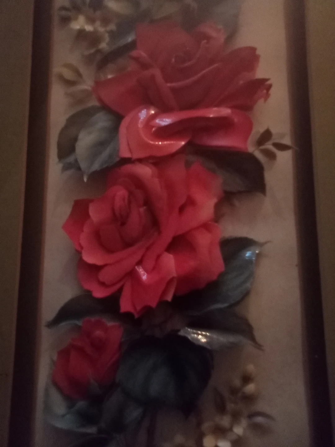 Vintage Framed Rose Floral Wall Art - photo 4
