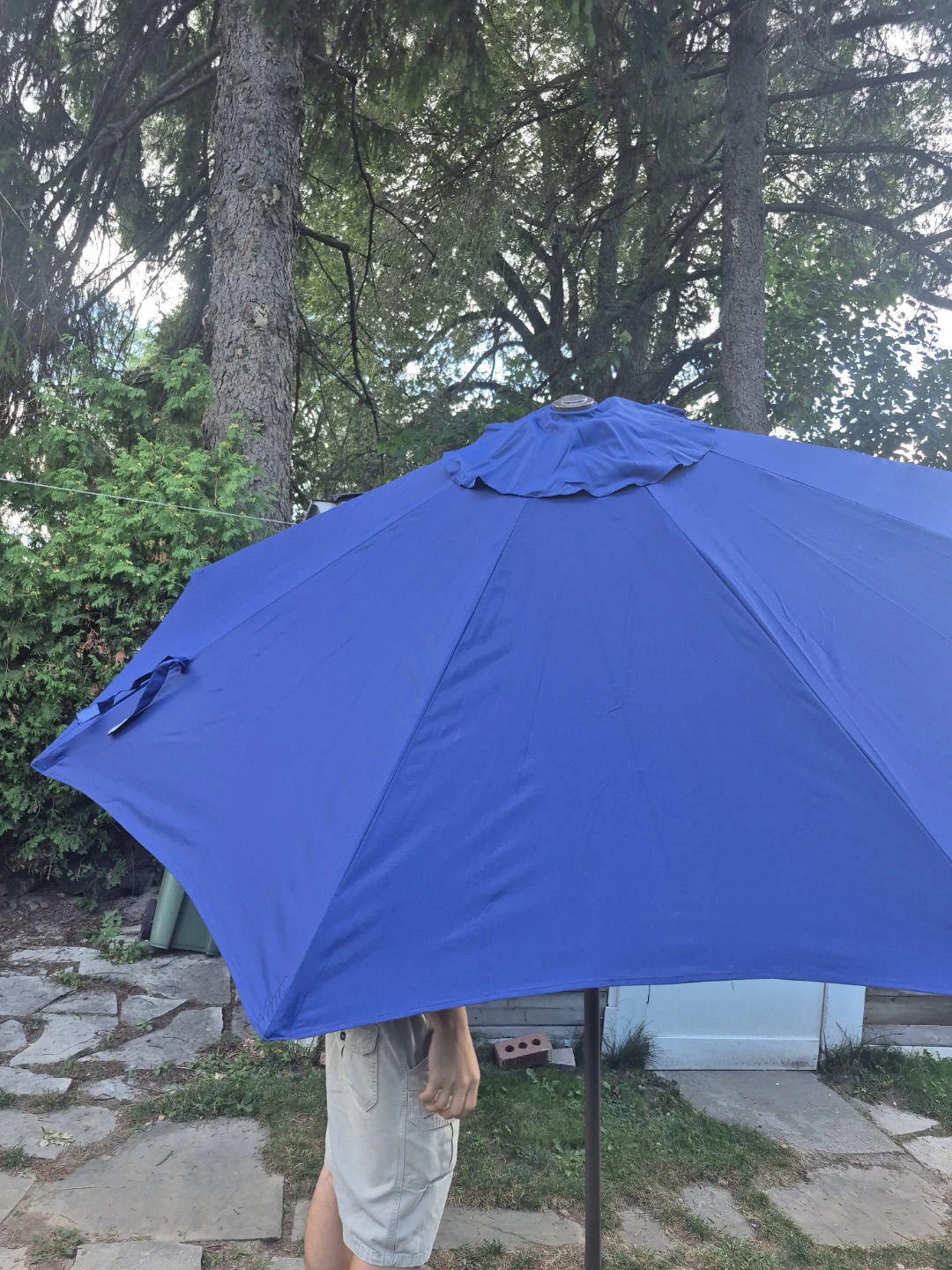 Brand New 9 ft wide Blue Patio Umbrella - photo 2