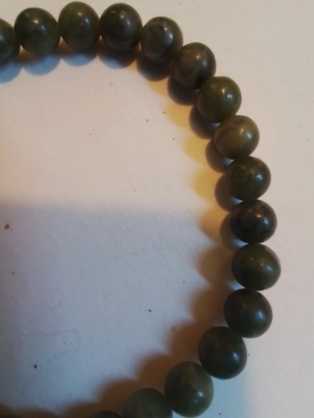 Green Jade Beaded Bracelet - photo 2