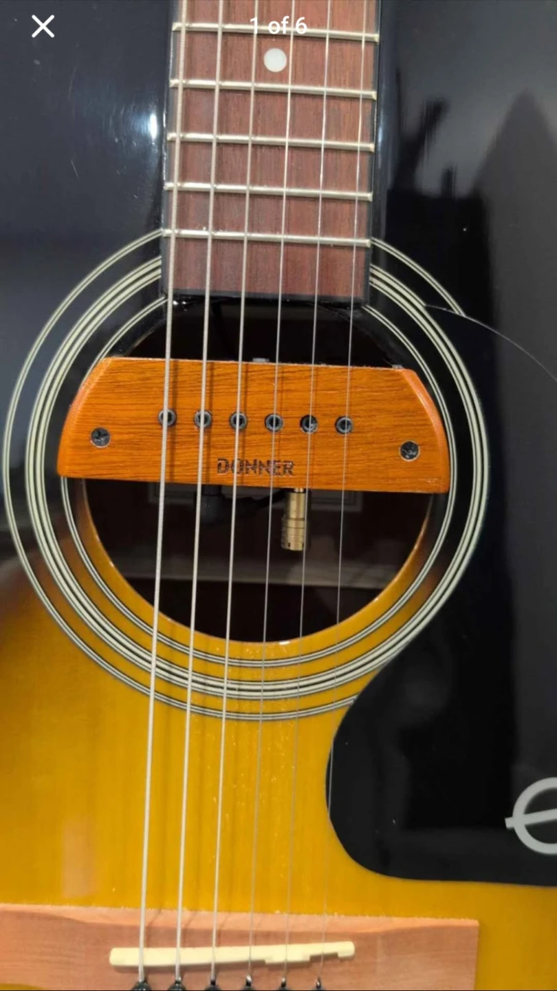 Acoustic guitar with pickup - photo 2