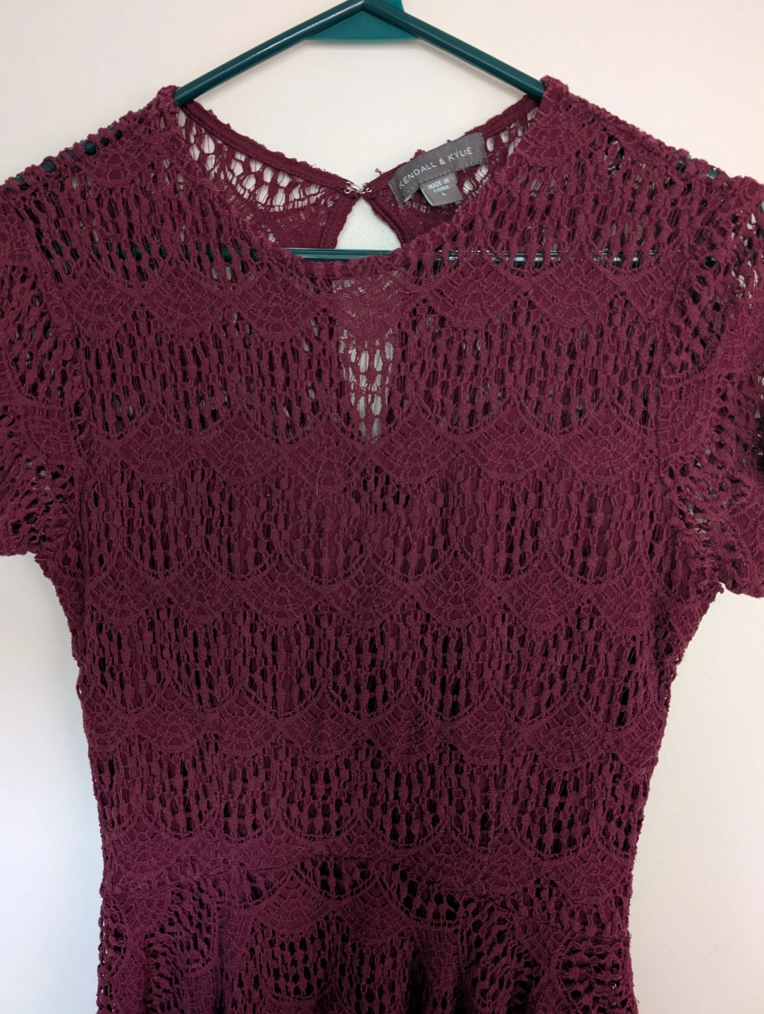 Kendall & Kylie (pacsun) Burgundy Lace Dress - photo 2