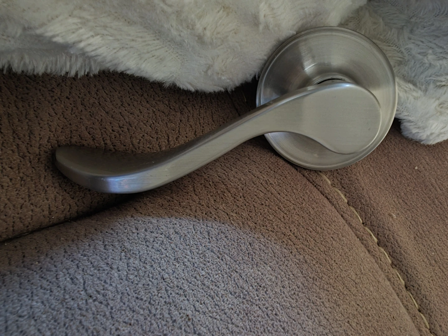 3 Gatehouse Brushed Nickel Interior Door Lever Set - photo 2
