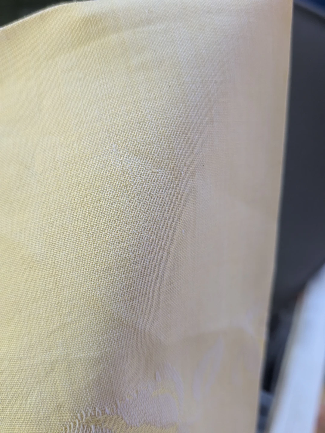 Vintage Pale Yellow Floral Hanky - photo 3