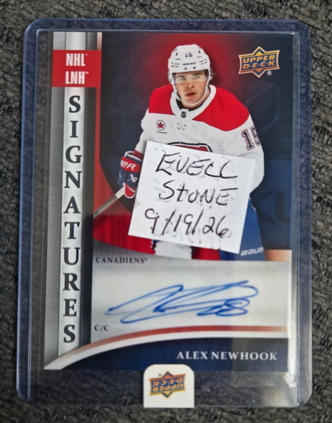 Alex Newhook - Signatures Trading Card