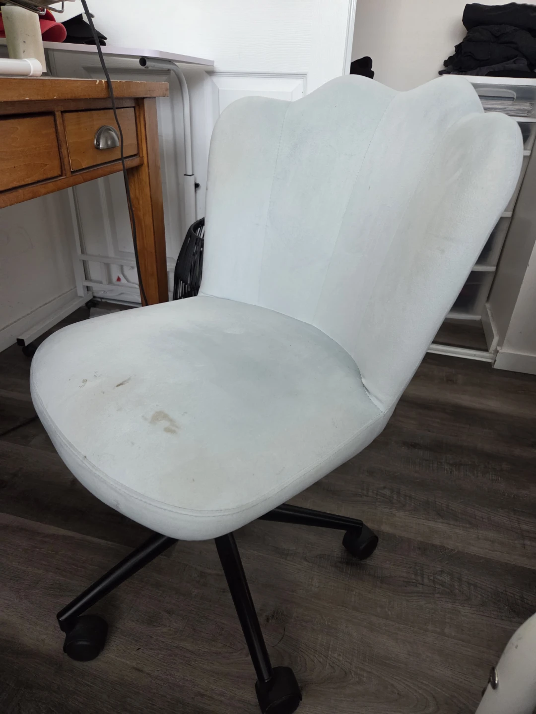 Light Blue Upholstered Office Chair