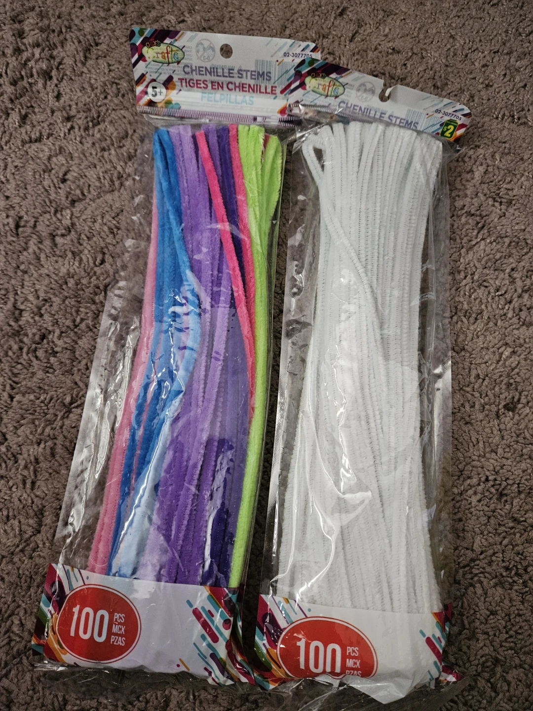 Craft Chenille Stems / Pipe Cleaners (200 pcs)