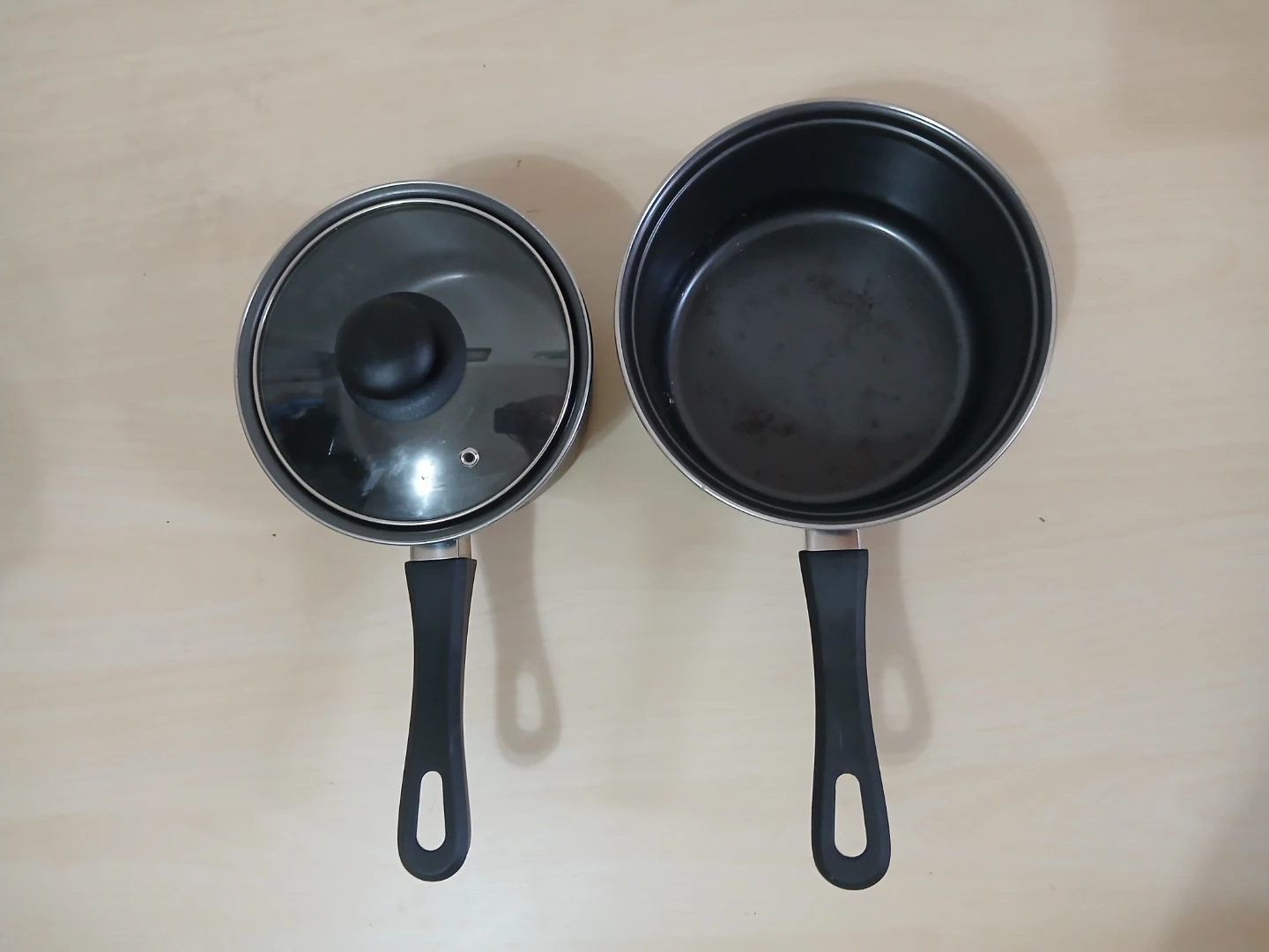 Two Non-Stick Saucepan Set with Glass Lid - photo 3