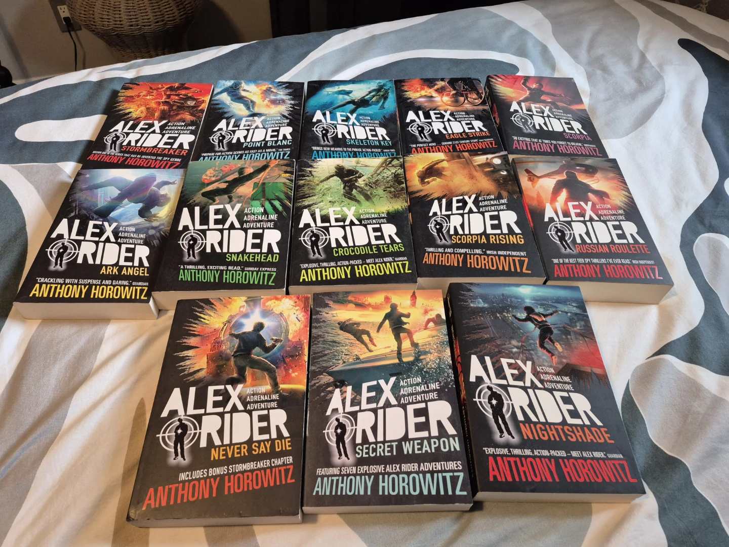"Alex Rider" Book Series, 1 through 13 + "The Sentence Is Death"