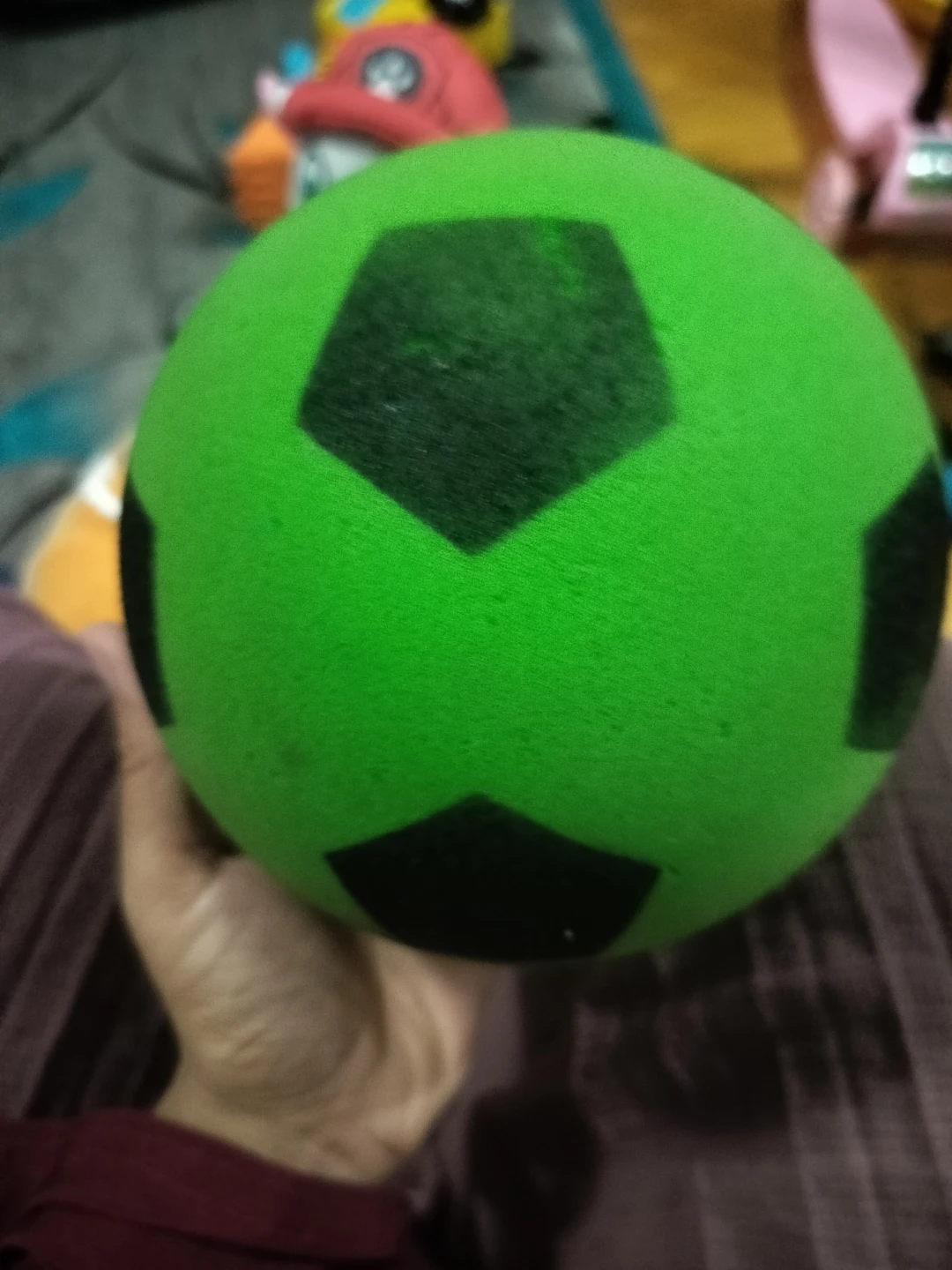 🏈 Green foam soccer ball