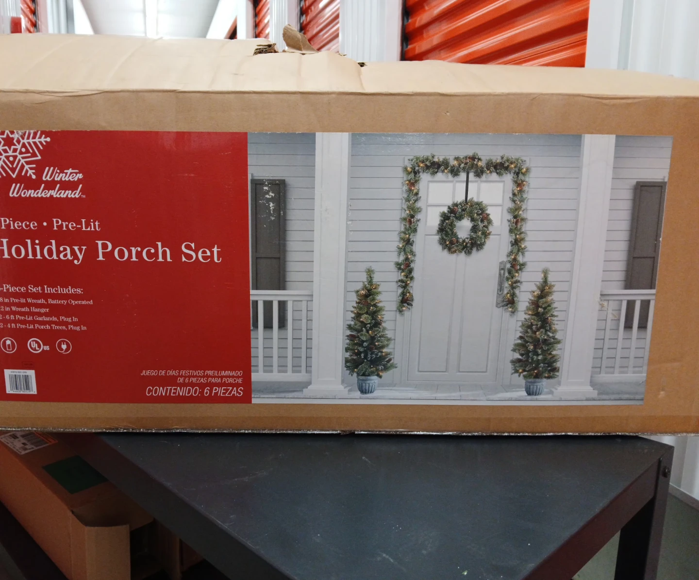 4ft Christmas trees 2-Piece Pre-Lit Holiday Porch Set plug in - photo 2
