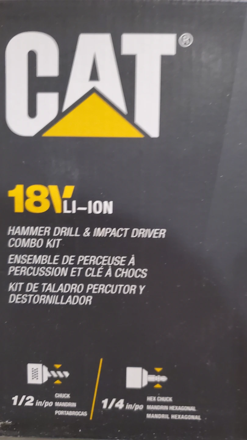 CAT 18V Hammer Drill & Impact Driver Combo Kit DX12K.3 - photo 2