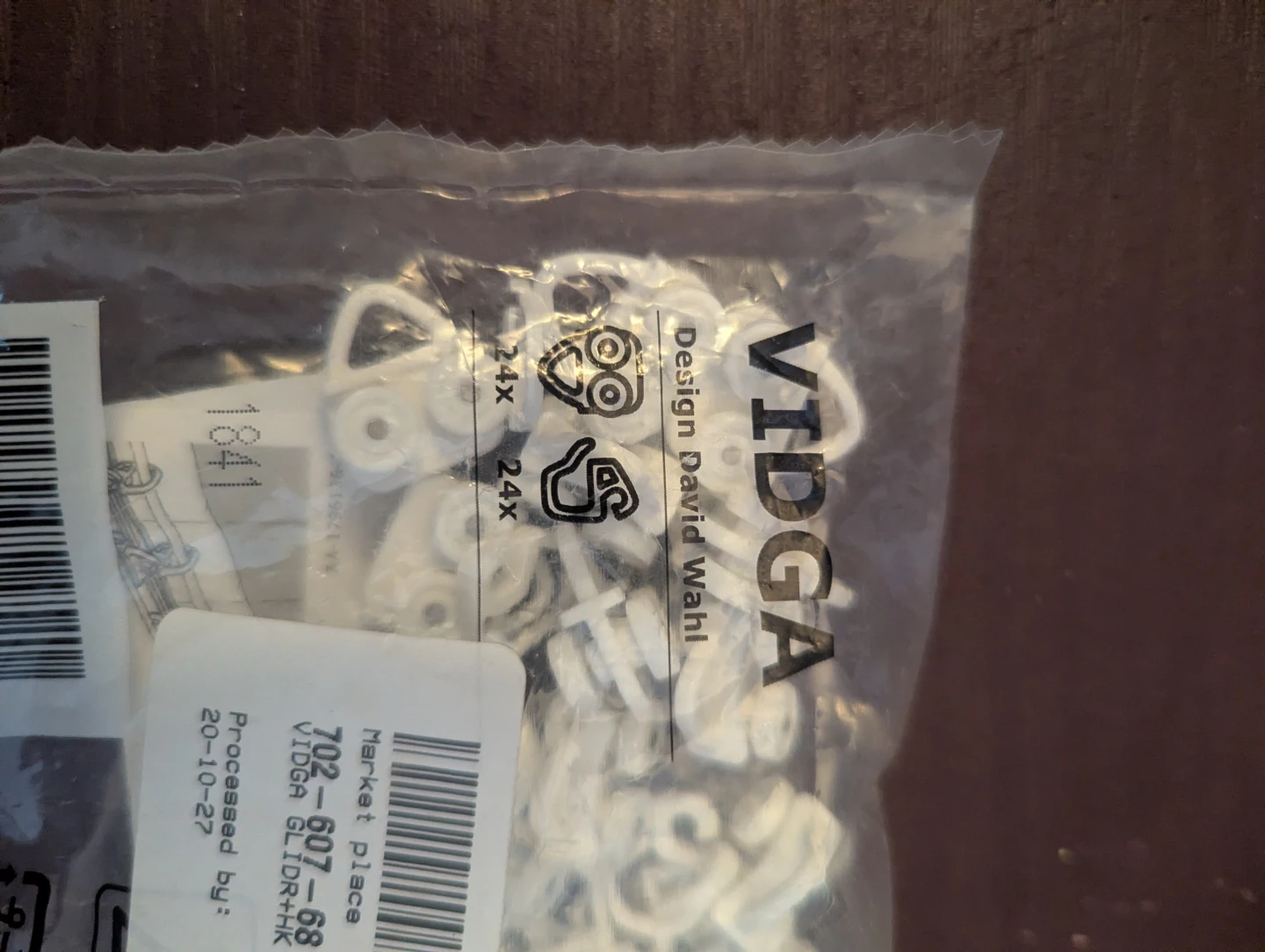 IKEA VIDGA curtain gliders and hooks - photo 2