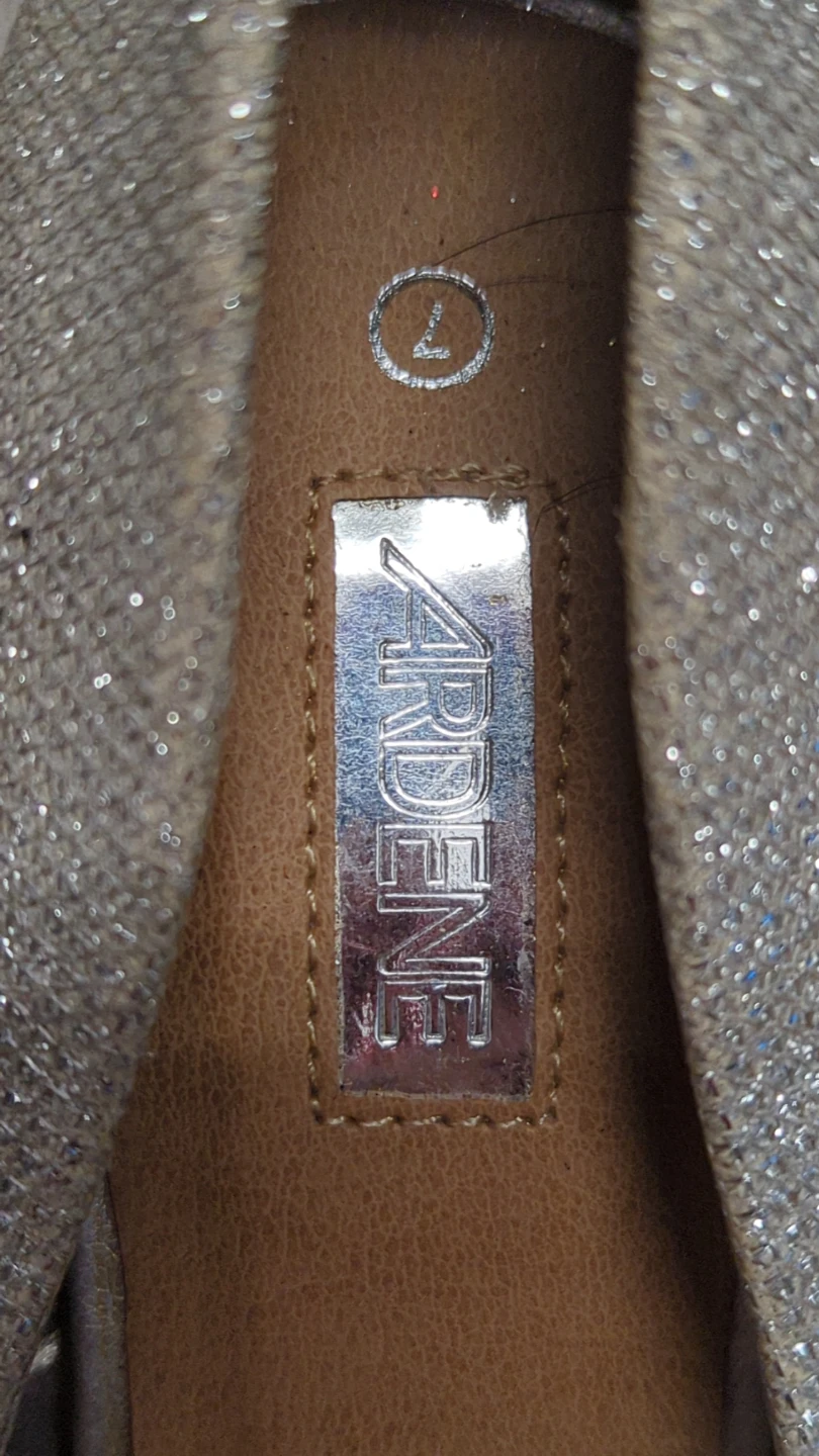 Ardene Silver Glitter Stiletto Heels Size 7 - photo 4