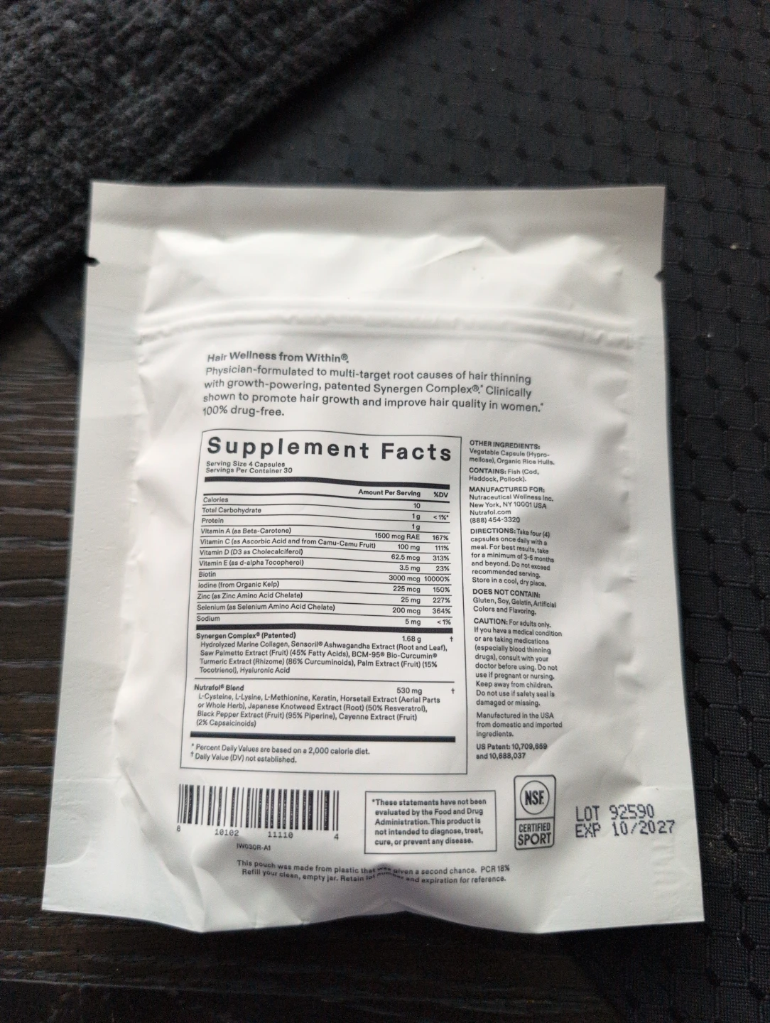 Nutrafol Women Hair Growth Supplement 120 Capsules - photo 2