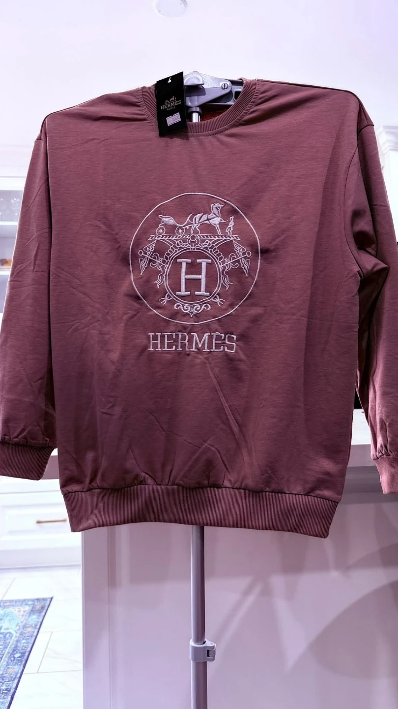 Hermès Embroidered Sweatshirt