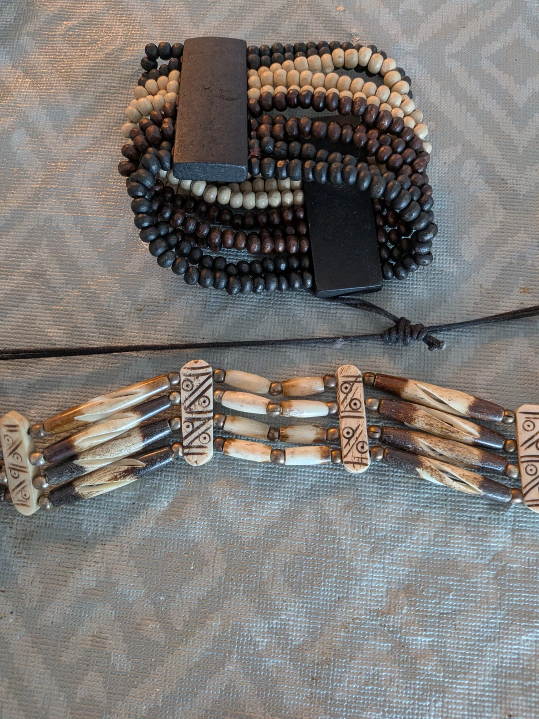 Set of Two Beaded Bracelets necklace choker - photo 2