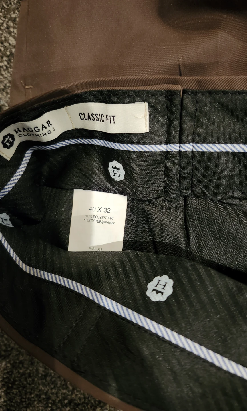 Haggar Classic Fit Men's Dress Pants - Brown 🏈 - photo 2