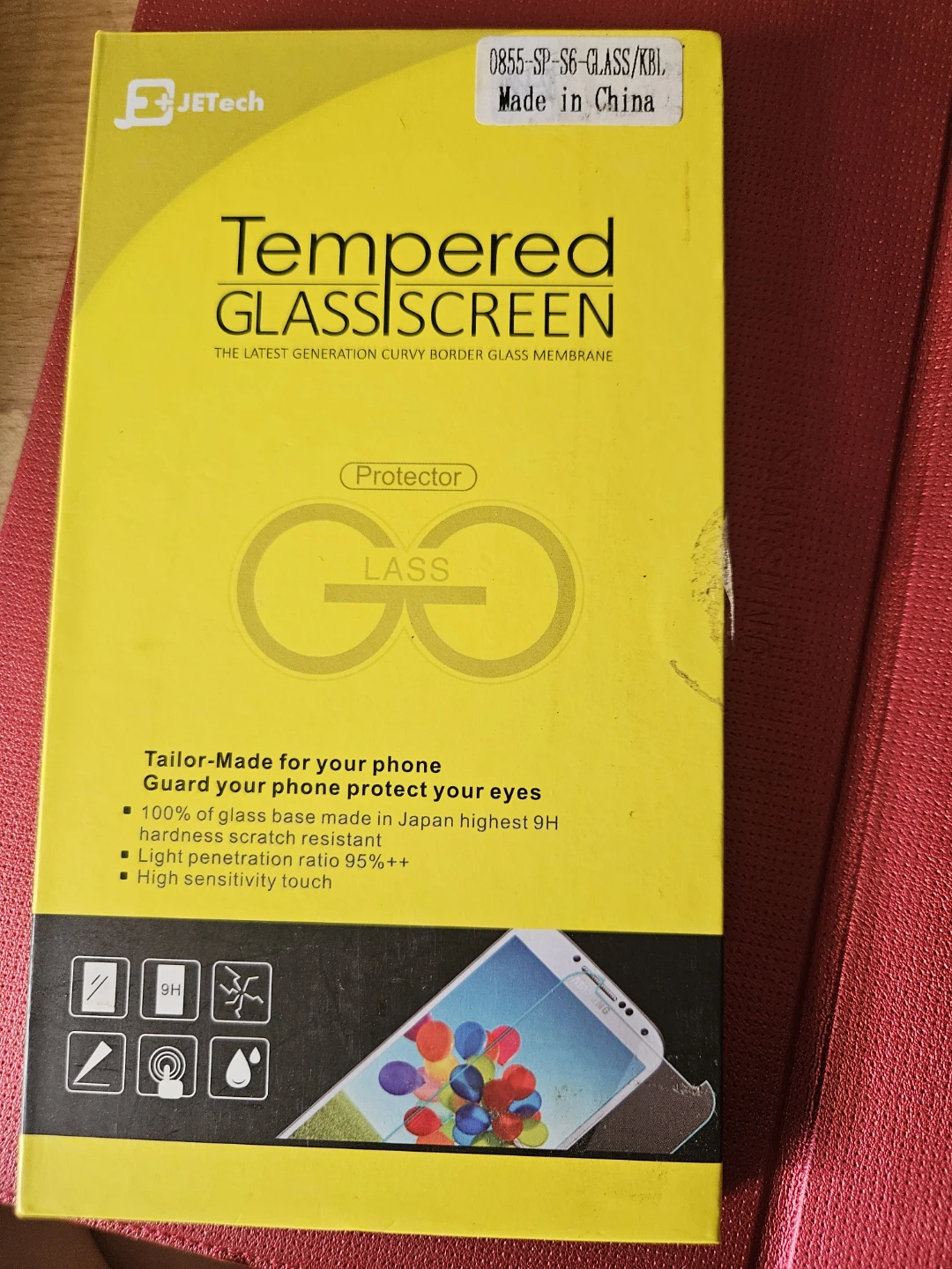 Galaxy S6 Tempered Glass Screen Protector & case