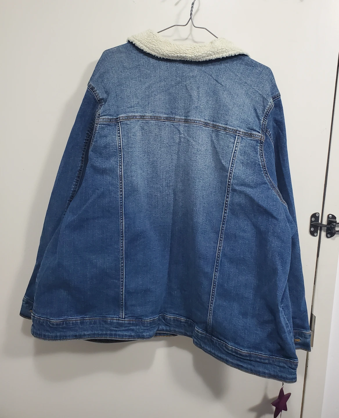 Plus Size JC Denim Sherpa Jacket - photo 2