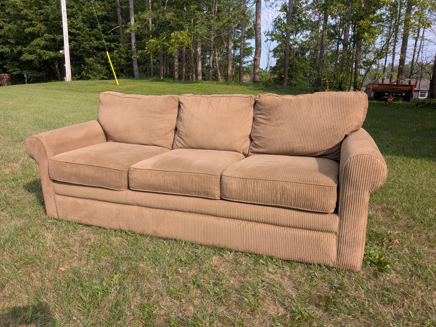 Tan Lazy boy 3 seater sofa