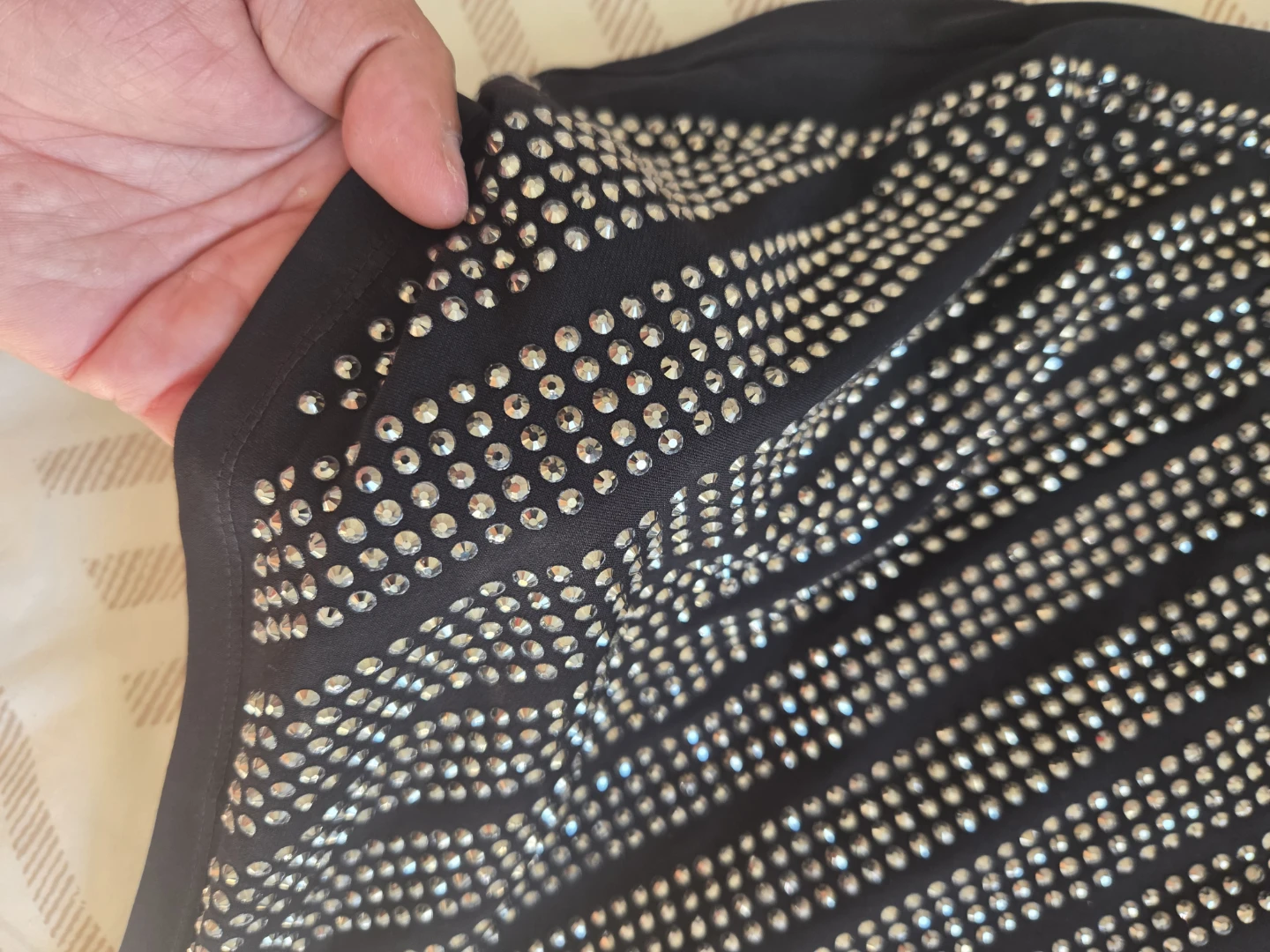 Black studded top