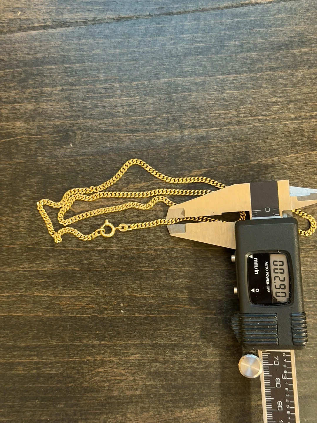 18k gold Miami Cuban solid link chain - photo 4