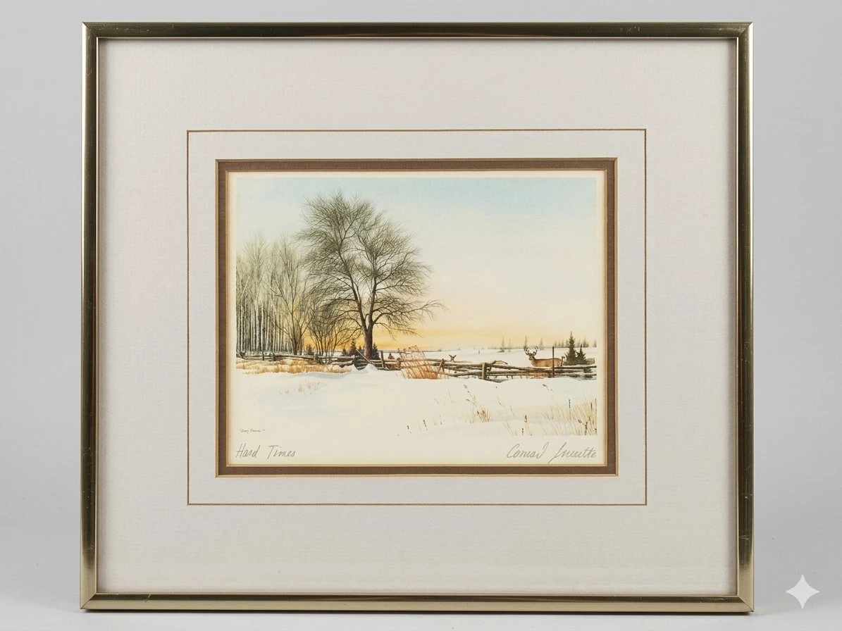 "Hard Times" by Conrad Mieschke (Canadian, 1938–) – Hand-Signed
