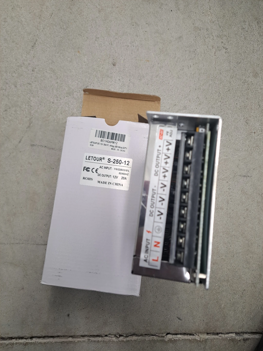 LETOUR S-250-12 12V 20A Power Supply