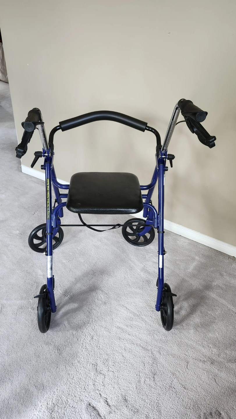 Drive Medical Blue Rollator Walker with Seat - photo 3