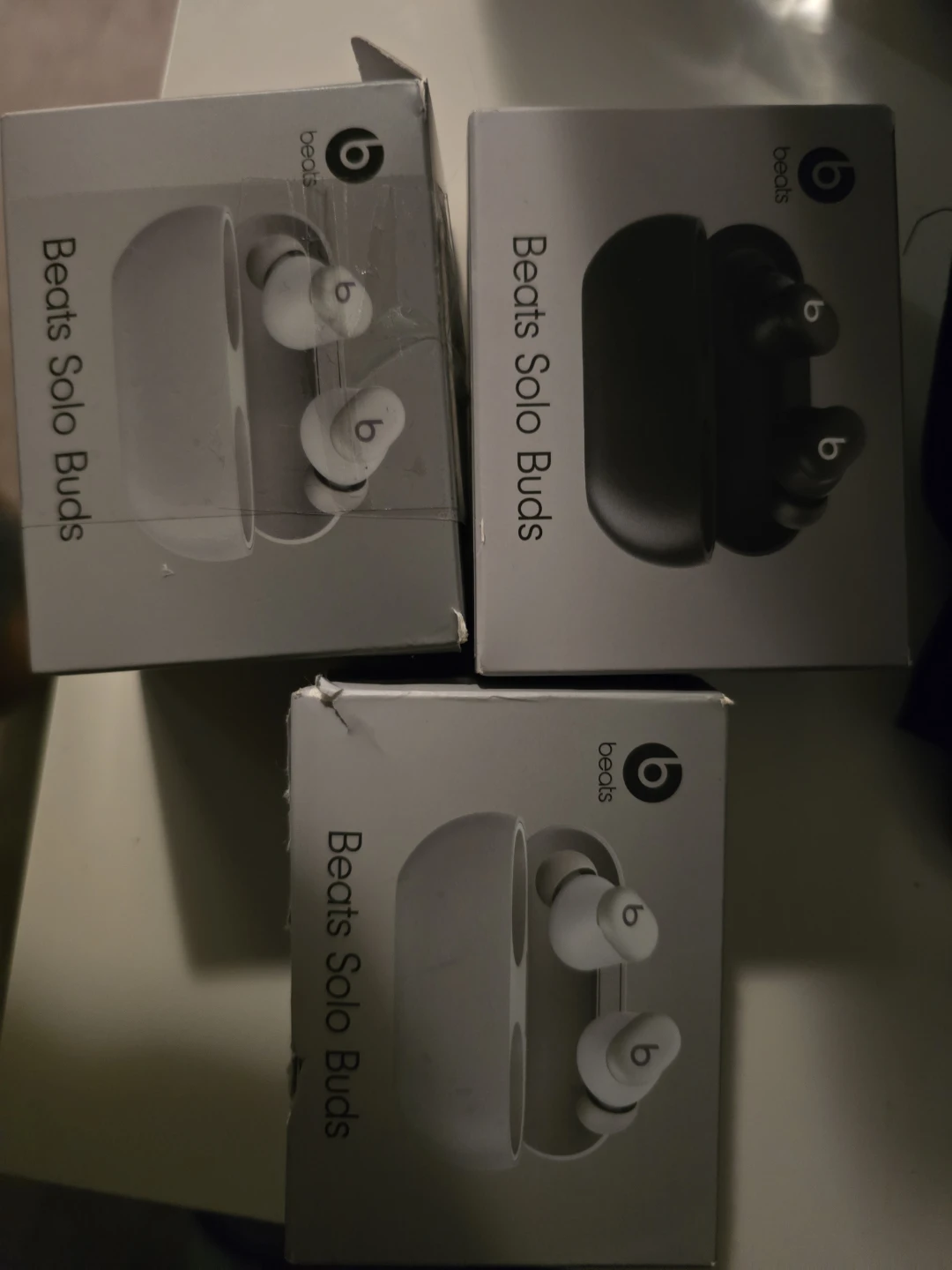 3 pair of Beats Solo Buds Earphones