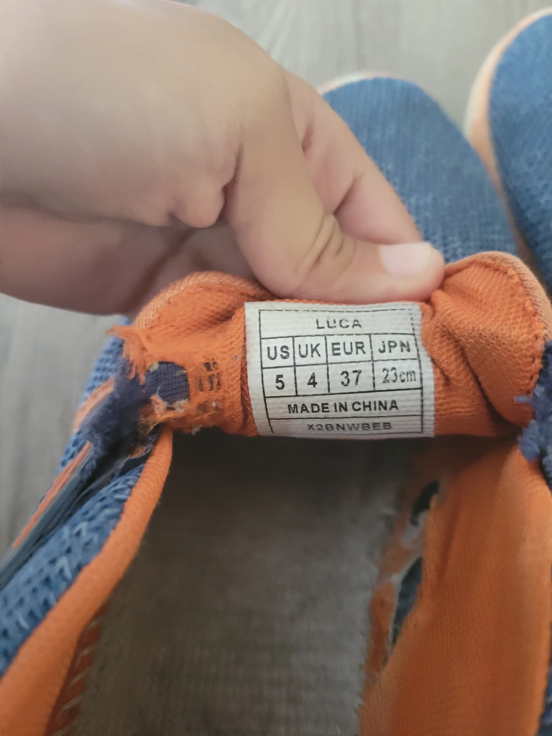 Dream Pairs Luca Slip-on Shoes Blue and Orange Size 5 - photo 3