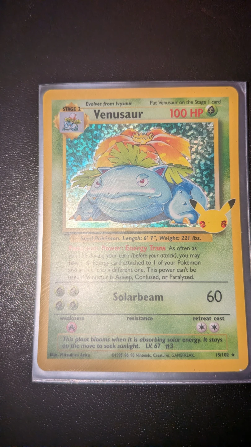 Pokemon Venusaur Card