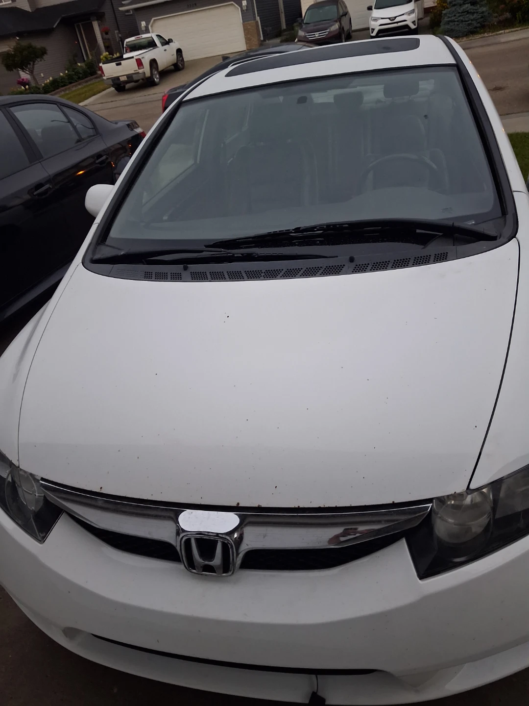 2008 White Honda Civic Sedan - photo 2