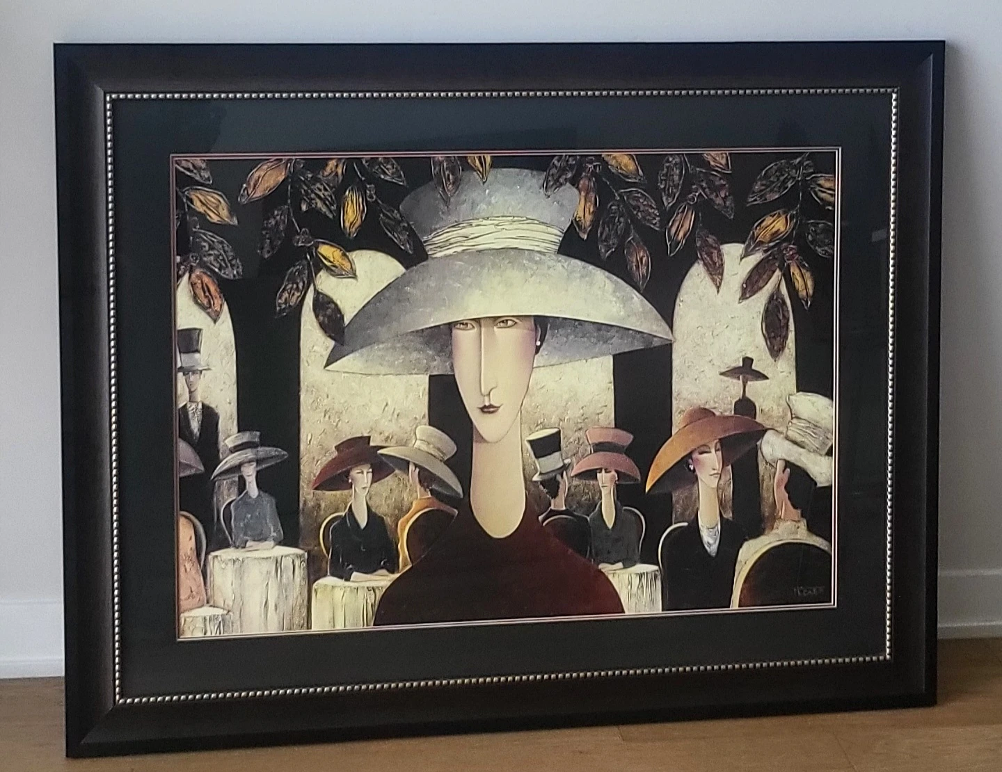 HUGE Art – "Lady in a Cafe" Print by Danny McBride 45" x 35" - photo 5
