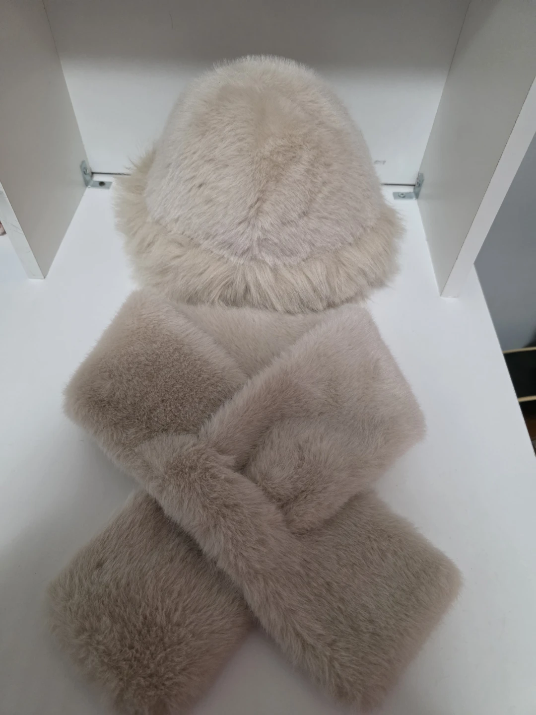 Faux Fur Hat and Scarf Set