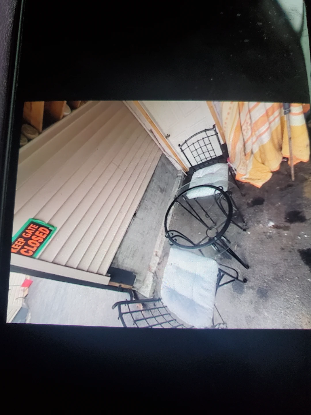 Metal Bistro Set with Glass Top Table - photo 3