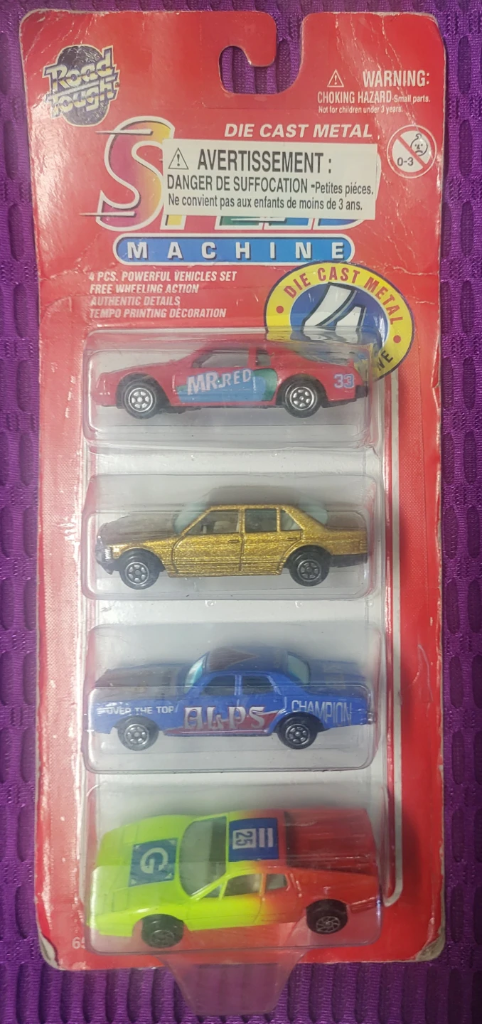 Road Tough Speed Machine 4-Piece Die-Cast Vehicle Set