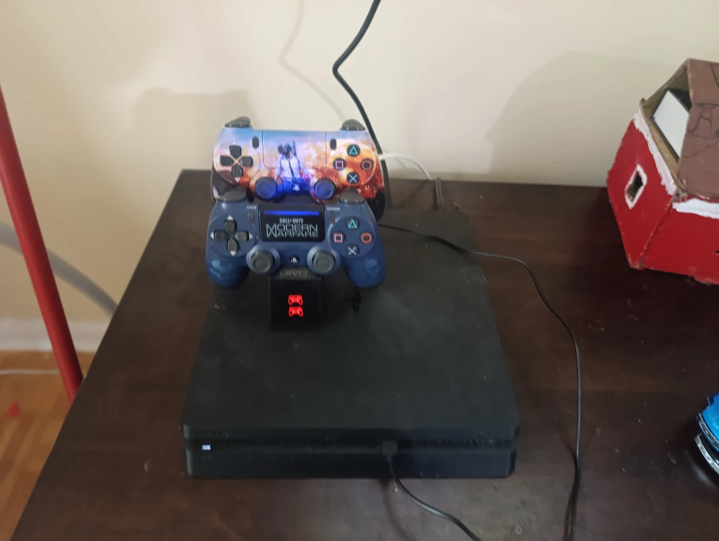 PlayStation 4 Slim with 2 DualShock 4 Controllers