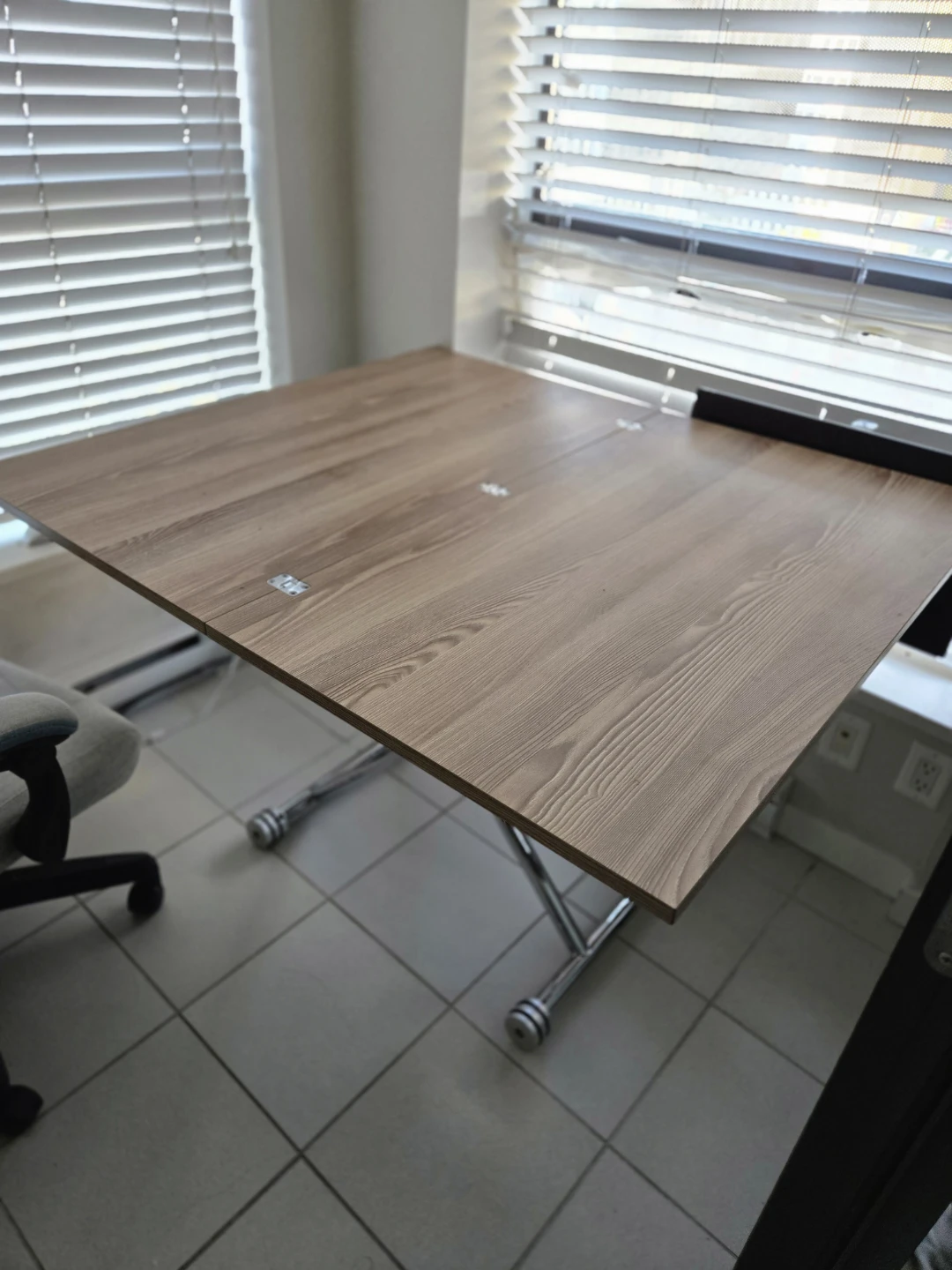 Adjustable Height Folding Table - PICKUP ONLY 🏈 - photo 3