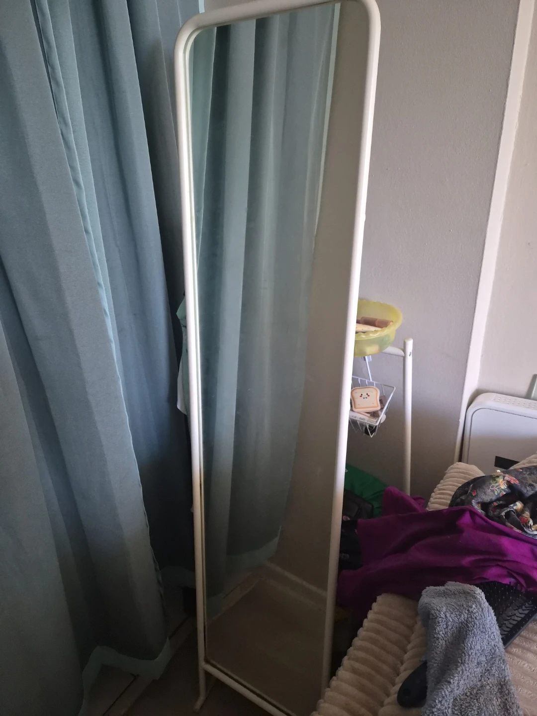 IKEA Knapper Standing Mirror White - photo 2