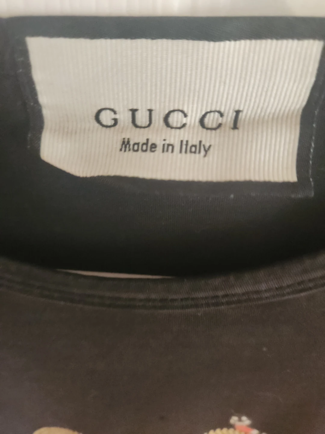 Gucci Black T-Shirt with Snake Logo - photo 3