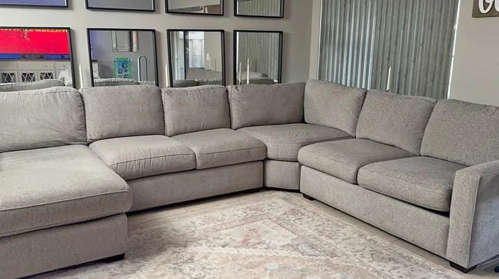 Large Gray Sectional Sofa - photo 2