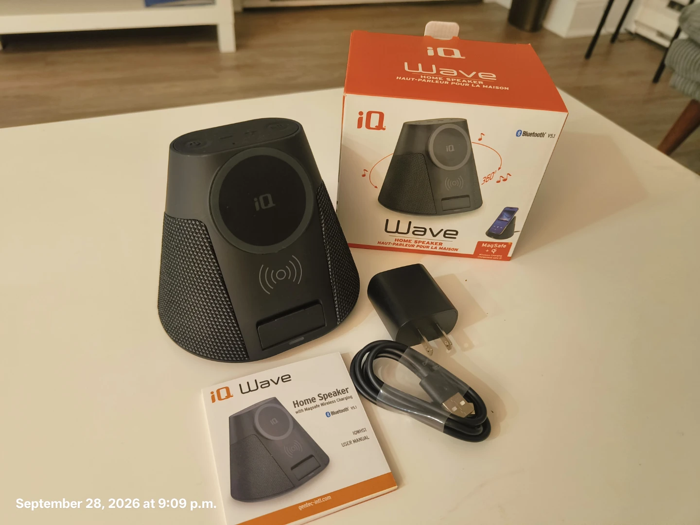 iQ Wave Home Speaker Bluetooth v5.1 with Magsafe