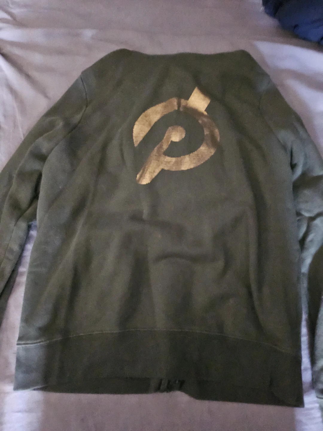 Peloton Olive Green Zip-Up Hoodie Large - photo 3