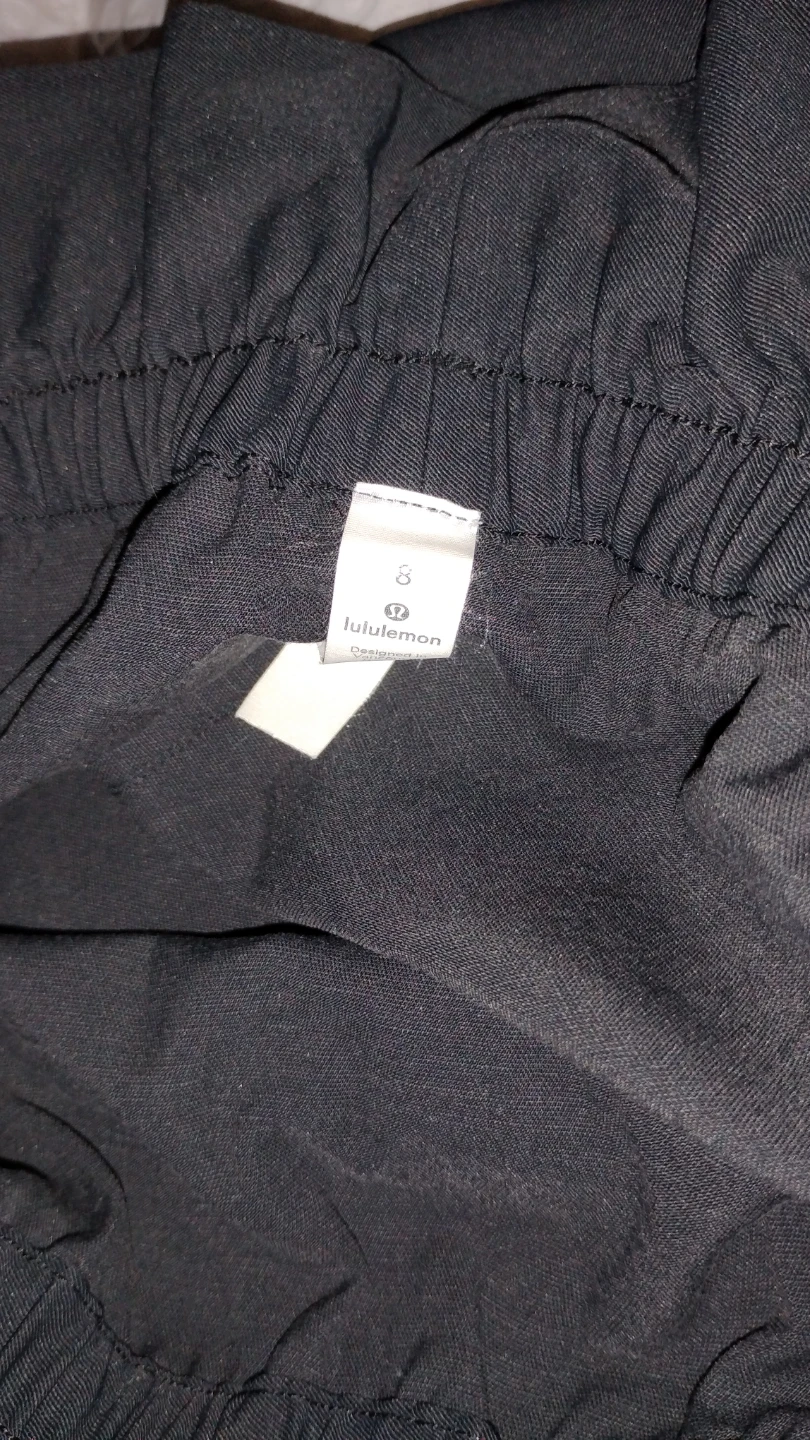 Lululemon Trip Taker Paperbag-Waist Mini Skirt - Black - Size 8 - photo 2