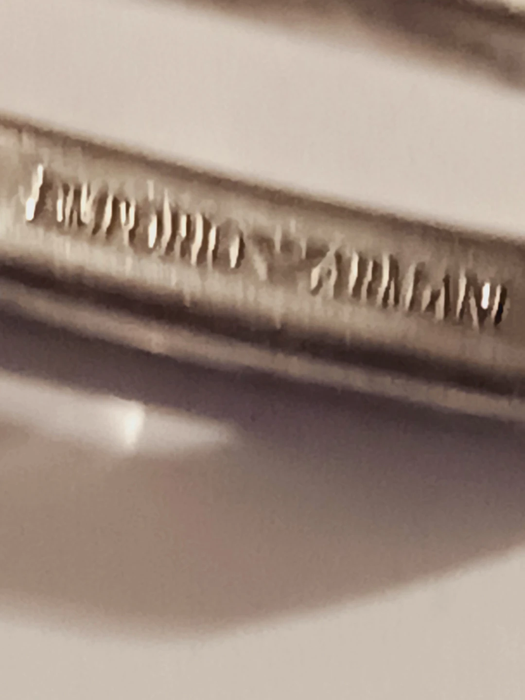 EMPORIO ARMANI 925 Stamped Sterling Silver Ring - photo 3
