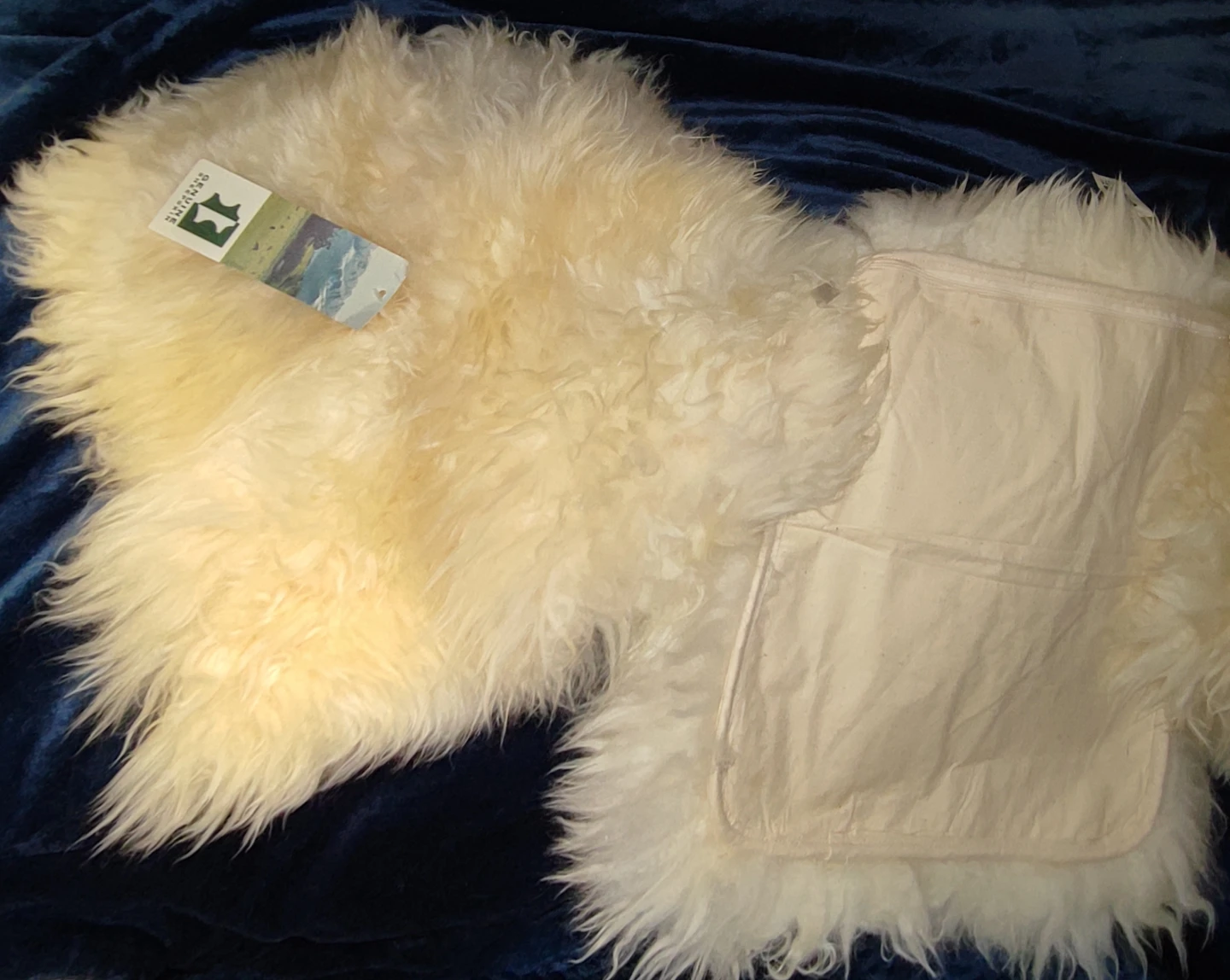 3 Brand New Genuine Sheepskin Cushion Cover - photo 3