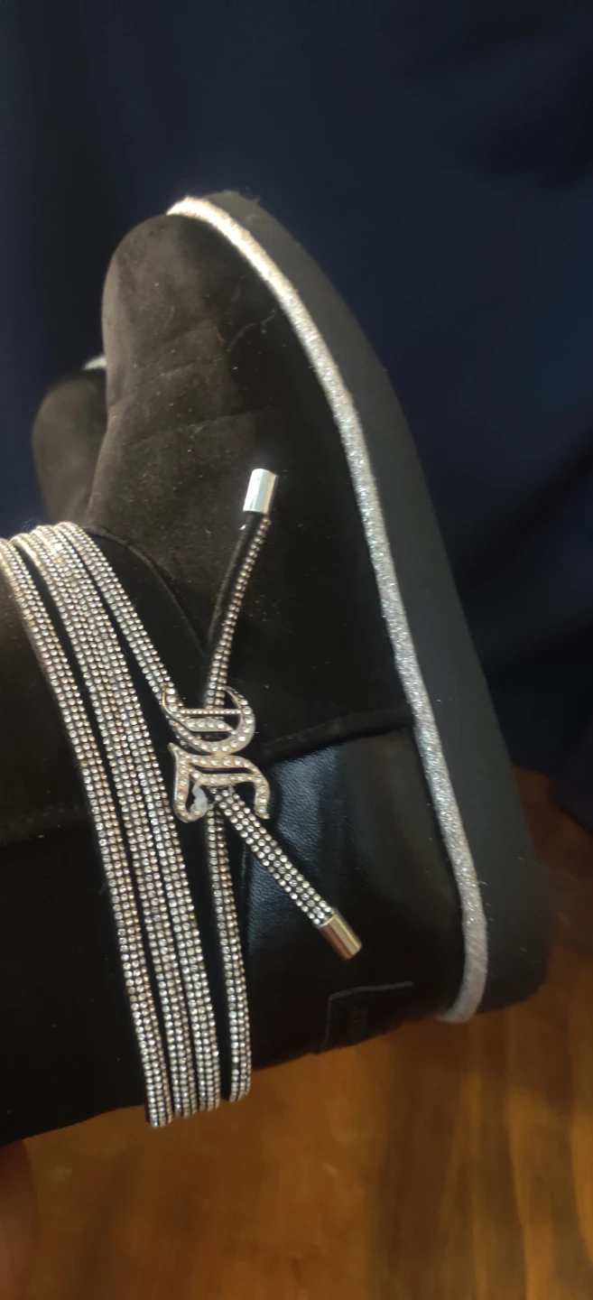 Juicy Couture Black Rhinestone Ankle Boots - photo 2